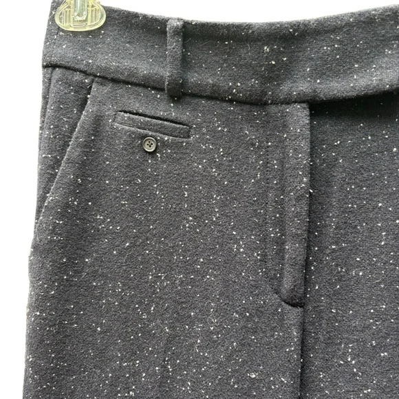 Ann Taylor LOFT Speckled Tweed Cuffed‎ Trousers Fully Lined Size 8 - Picture 7 of 8